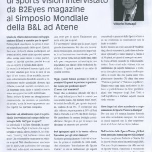 Vittorio Roncagli intervistato da B2Eyes