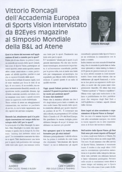 Vittorio Roncagli intervistato da B2Eyes