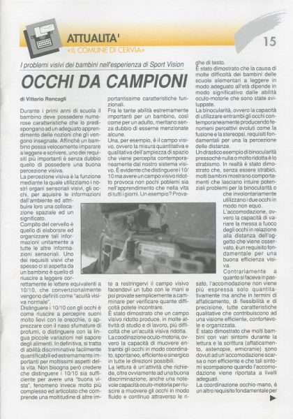 Occhi da campioni