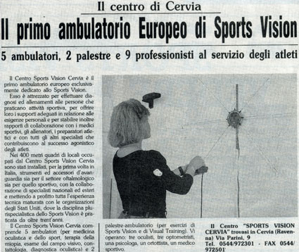 Sports Vision: vedere per vincere