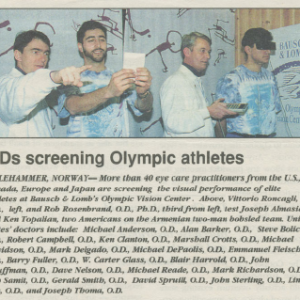 ODs screening Olympic athletes