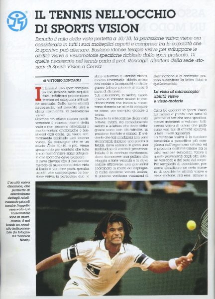 Il tennis nell'occhio di Sports Vision