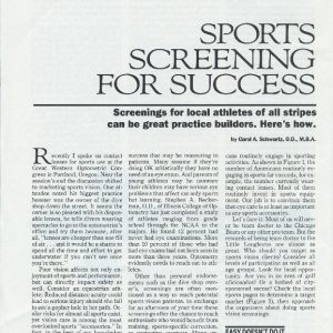 Sport screening for success