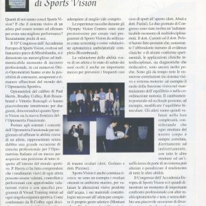 Congresso Accademia Europea di Sports Vision