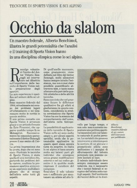 Occhio da slalom